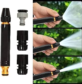 Adjustable High-Pressure Brass Water Spray Gun Nozzle