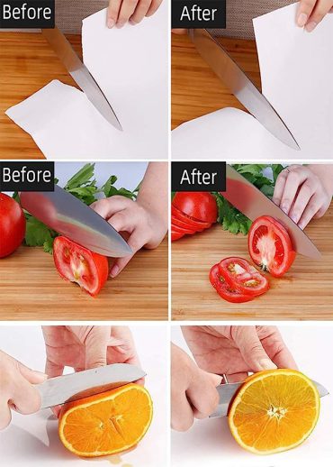 3-in-1 Knife Sharpener Set with Ceramic Peeler β 3-Stage Diamond Coated Sharpener for Kitchen, Fruit & Meat Knives