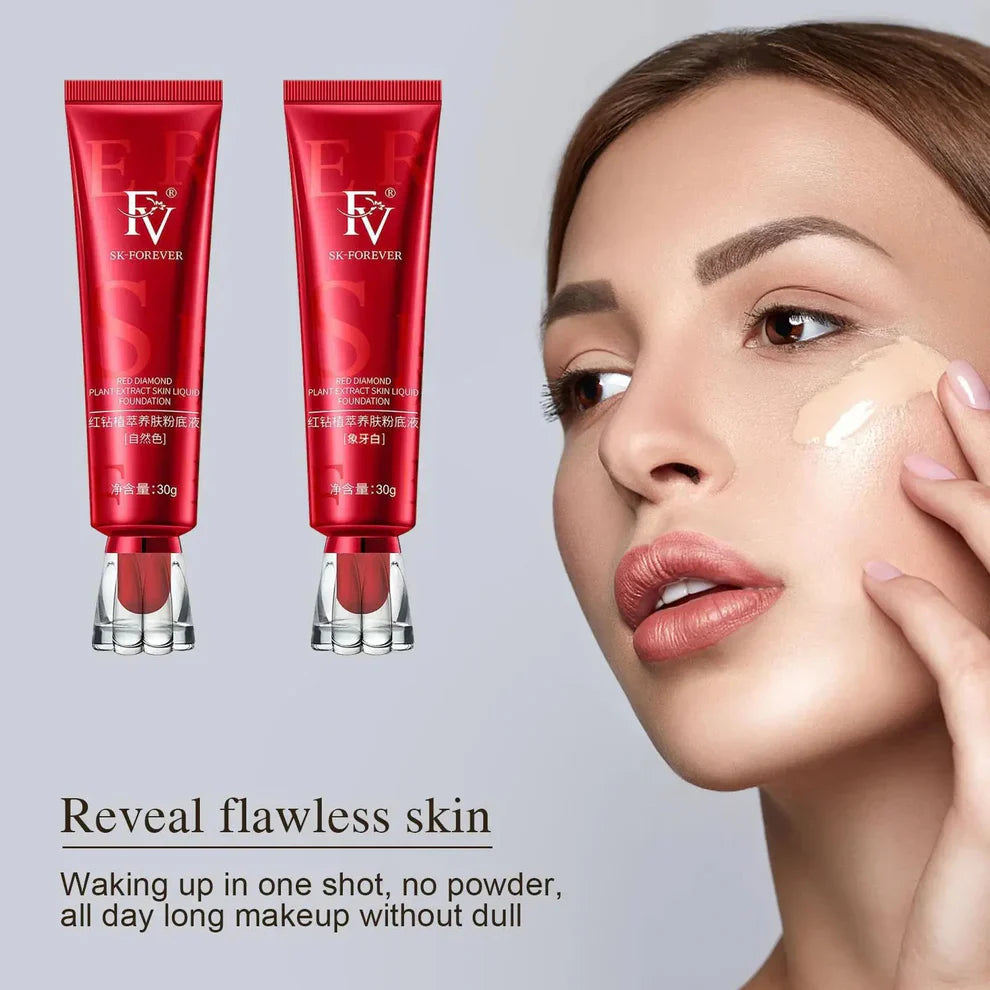 Red Diamond FV Oil-Absorbing Liquid Foundation | Best Tube Foundation – 30g (ORIGINAL)