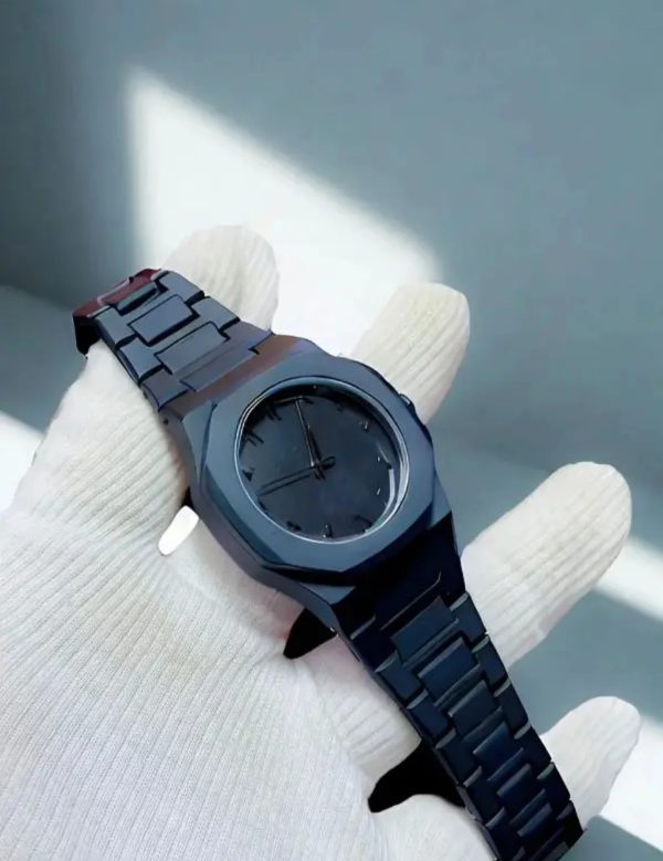 Full Black Aura Quartz Watch – Premium Analog Watch for Men & Boys