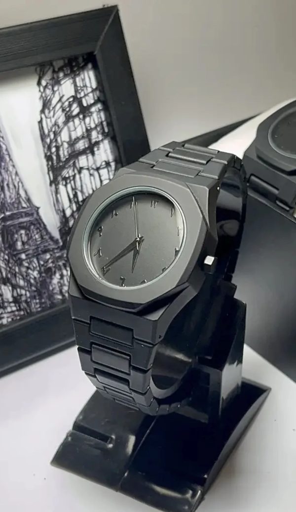 Full Black Aura Quartz Watch – Premium Analog Watch for Men & Boys