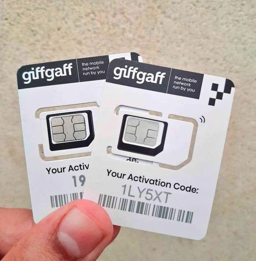 GiffGaff UK Original SIM – 100% Working OTP & Signal in Pakistan