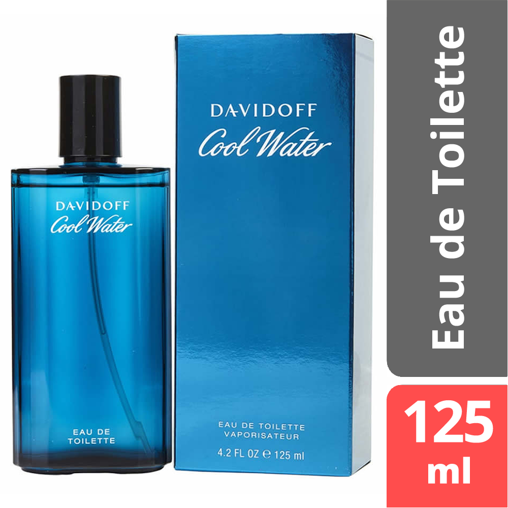 Davidoff Cool Water Eau de Toilette - 125ml | Refreshing Aquatic Scent for Men (MASTER COPY)