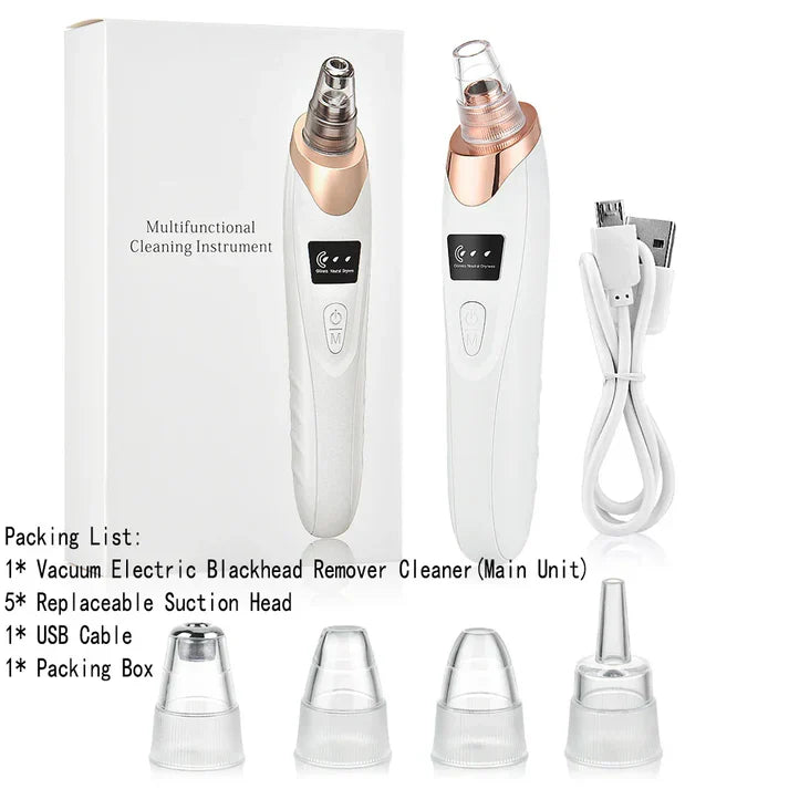 Electric Face Vacuum Blackhead Remover & Pore Cleaner | Deep Cleansing Tool for Nose and Face