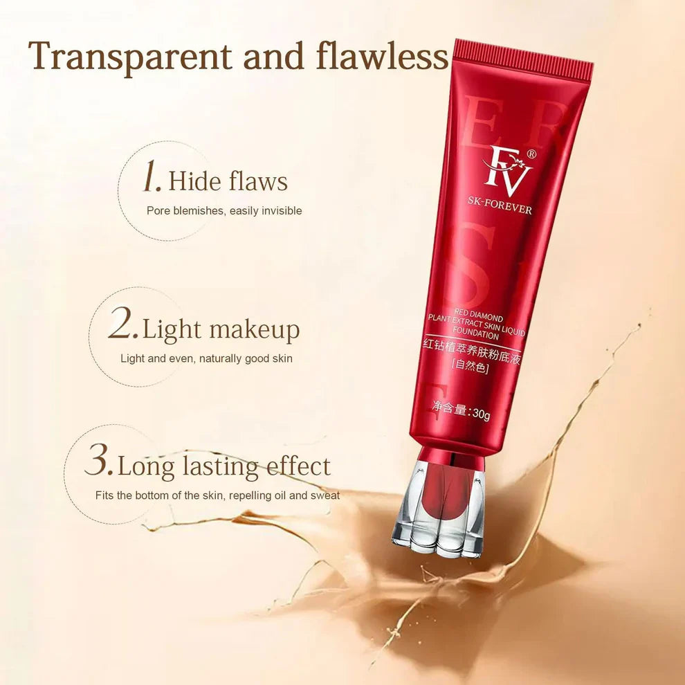 Red Diamond FV Oil-Absorbing Liquid Foundation | Best Tube Foundation – 30g (ORIGINAL)