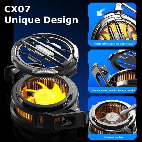 Memo CX07 Magnetic Mobile Cooling Fan – Radiator Heat Absorber for iPhone & Android