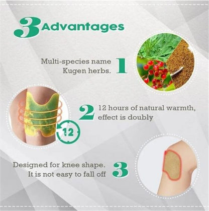 Pack of 12 Knee Pain Relief Patches – Natural Joint & Muscle Comfort